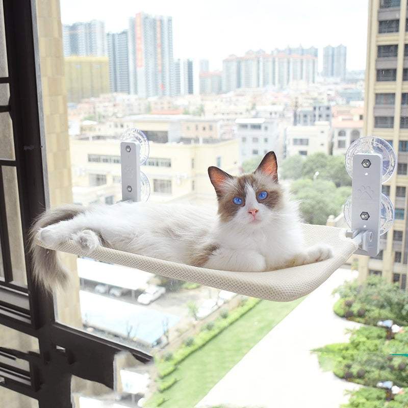 Cat Suction Cup Window Hammock for Pets Plush & Style