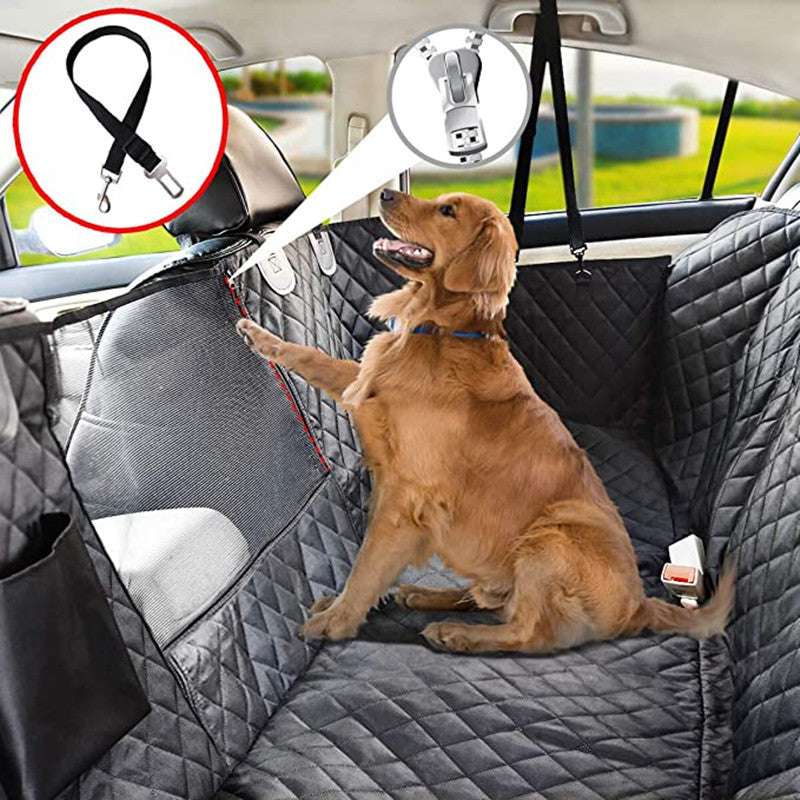 Waterproof And Scratch-resistant Car Pet Seat Cover with Mesh