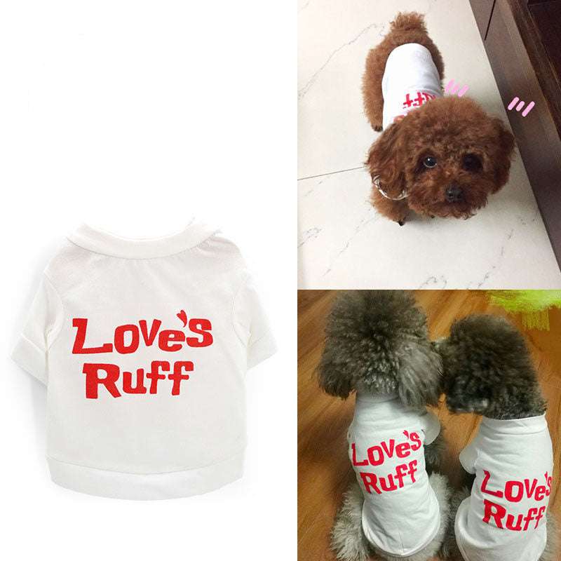 Clothes for Pets - Stylish Cotton T-shirt for Leisure