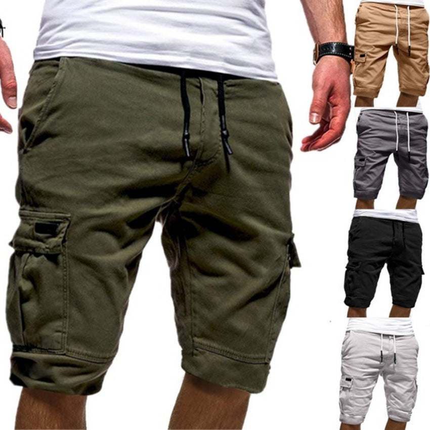 Men Casual Jogger Sports Cargo Shorts - Military Combat Workout