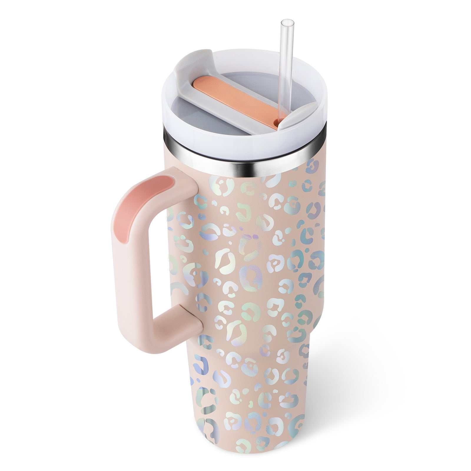 40 Oz Tumbler With Handle - Insulated Stainless Steel Mug