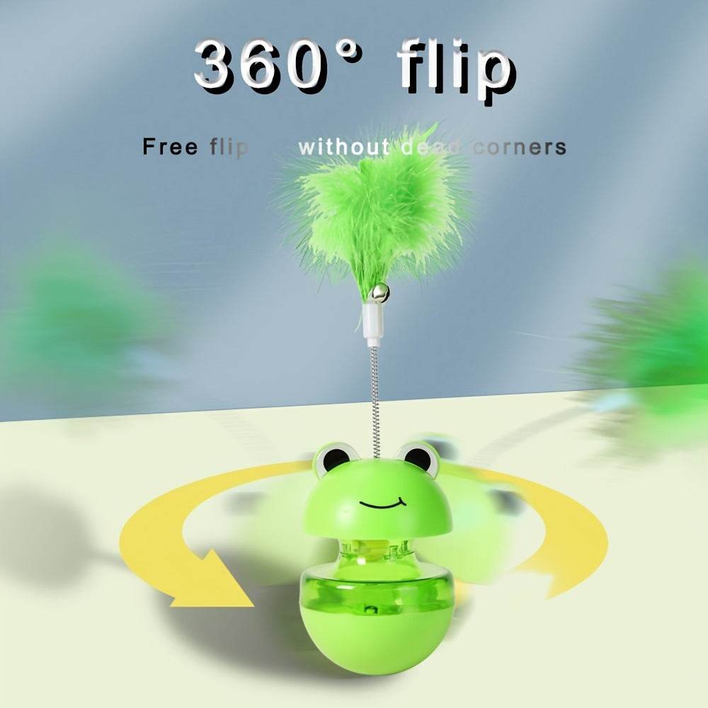 Pets Cat Toy Frog Tumbler Food Ball - Fun Pet Products