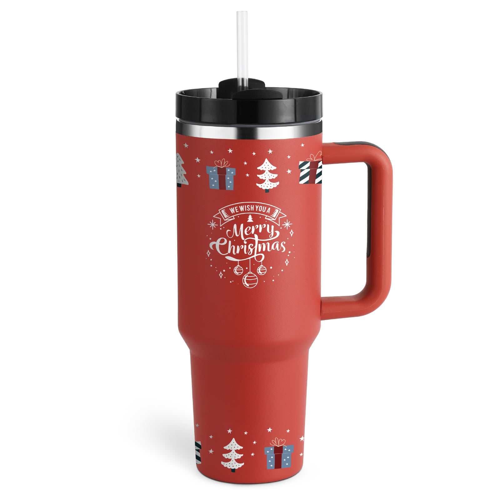 40 Oz Tumbler With Handle - Insulated Stainless Steel Mug