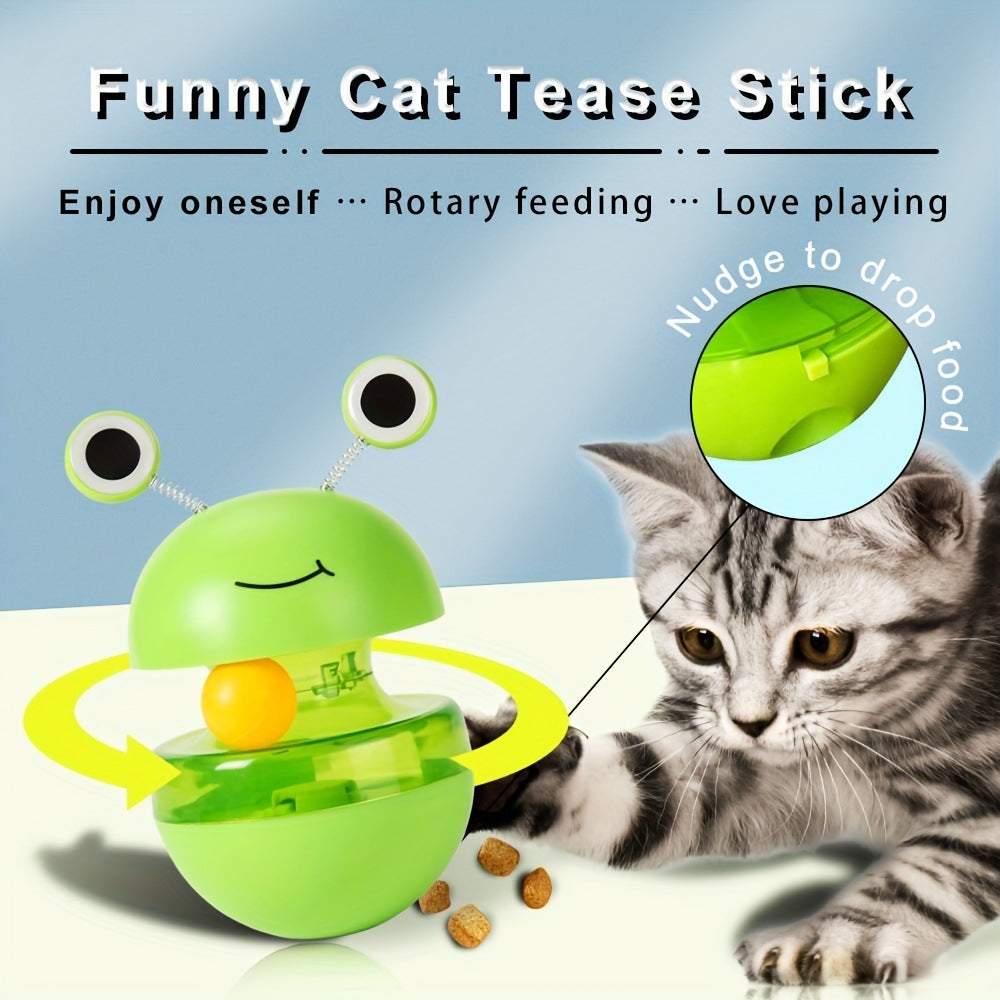 Pets Cat Toy Frog Tumbler Food Ball - Fun Pet Products