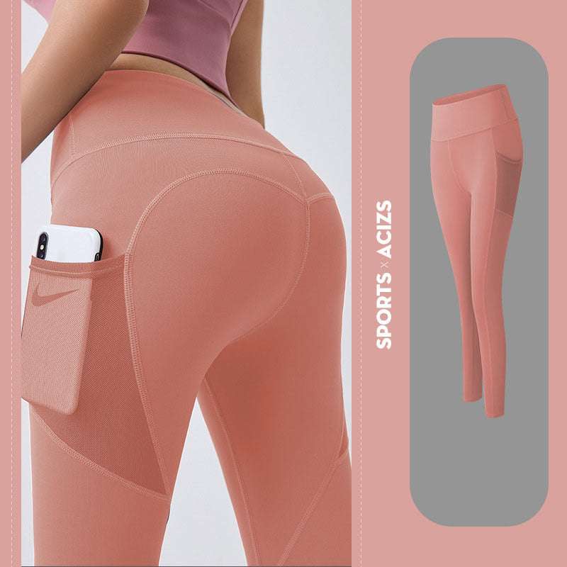 Yoga Pants Women with Pocket for Gym and Fitness - Tummy Control