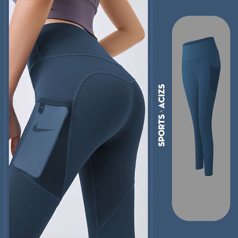 Yoga Pants Women with Pocket for Gym and Fitness - Tummy Control