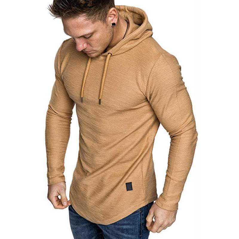 Men Hoodie Sweatshirt - Casual Long Sleeve Slim Gym Tops