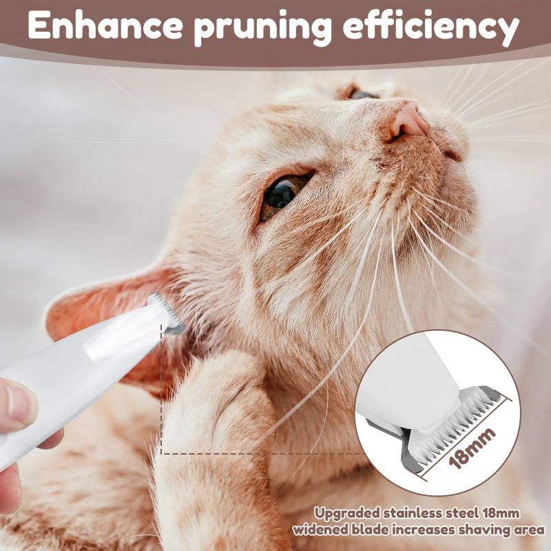 Pets Dog Paw Trimmer - LED Light Waterproof Grooming Clippers
