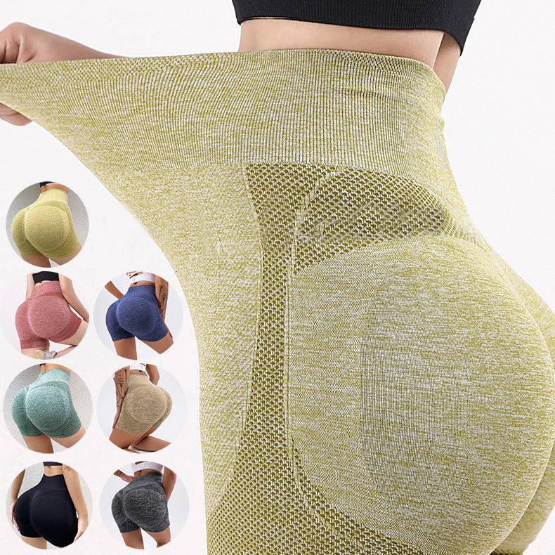 Fitness Yoga Shorts Pants - Butt Lifting Seamless Leggings