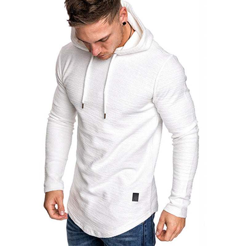 Men Hoodie Sweatshirt - Casual Long Sleeve Slim Gym Tops