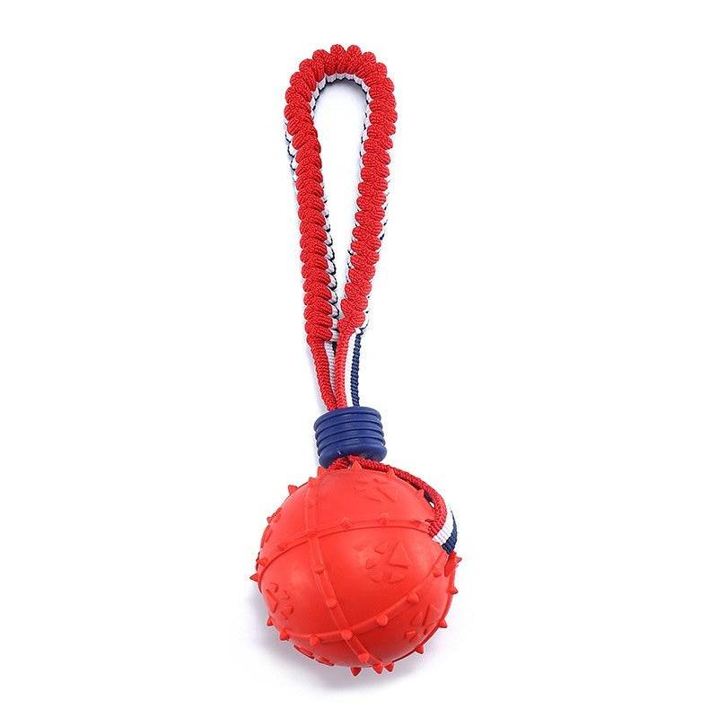 Interactive Dog Toy Ball - Teether with Rope for Dogs