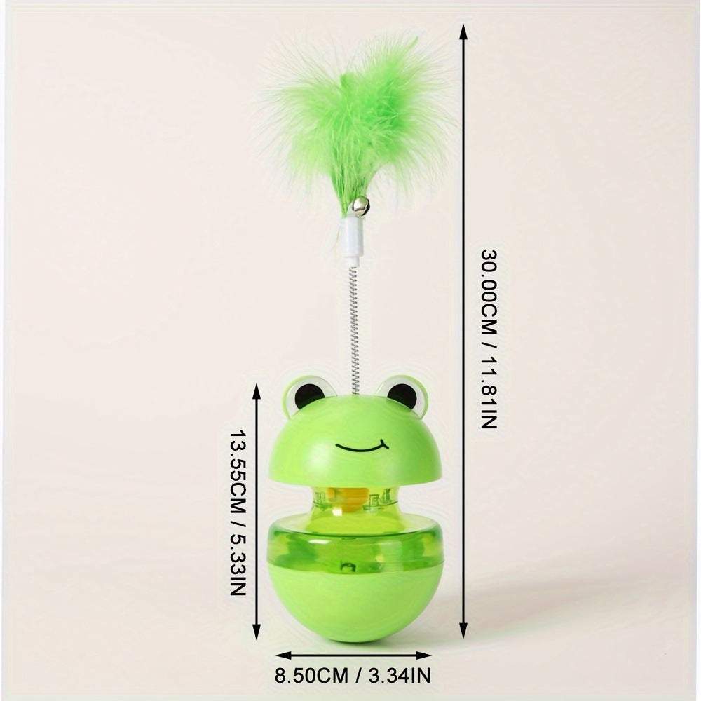 Pets Cat Toy Frog Tumbler Food Ball - Fun Pet Products