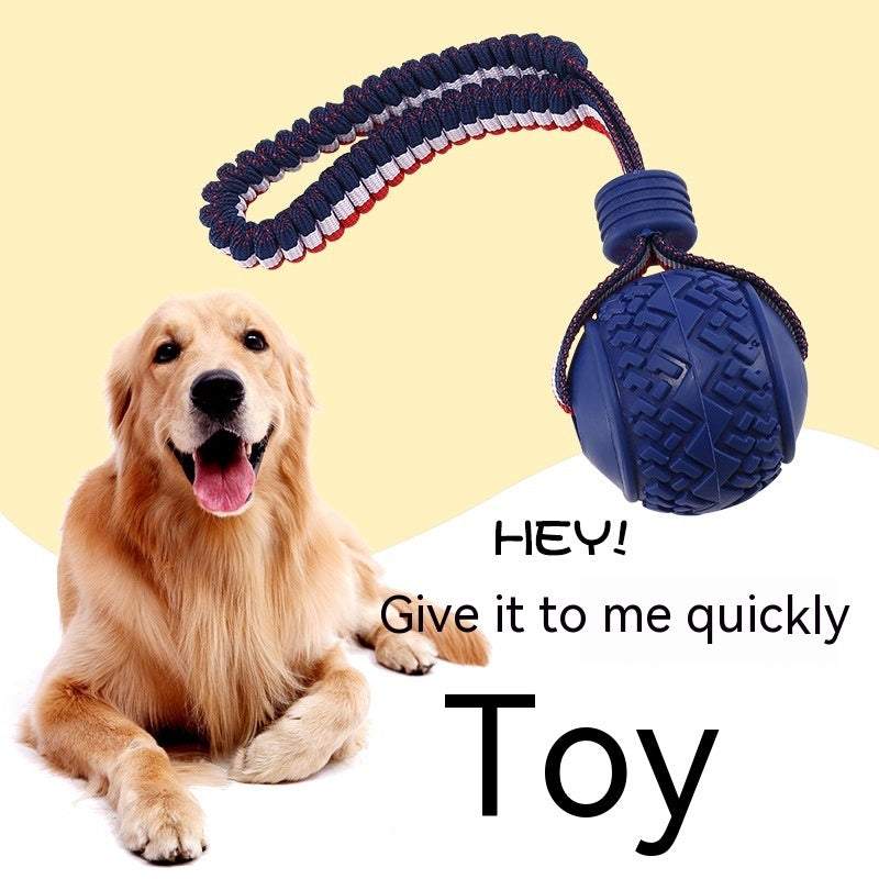 Interactive Dog Toy Ball - Teether with Rope for Dogs