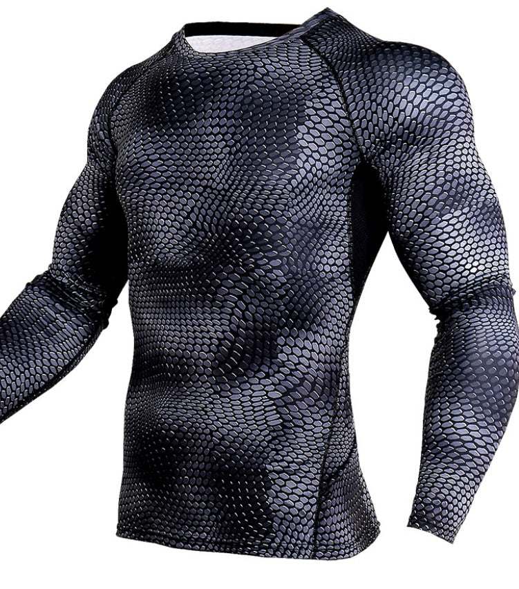 Compression Shirt Men - Quick Dry Running Gym Fitness Shirt