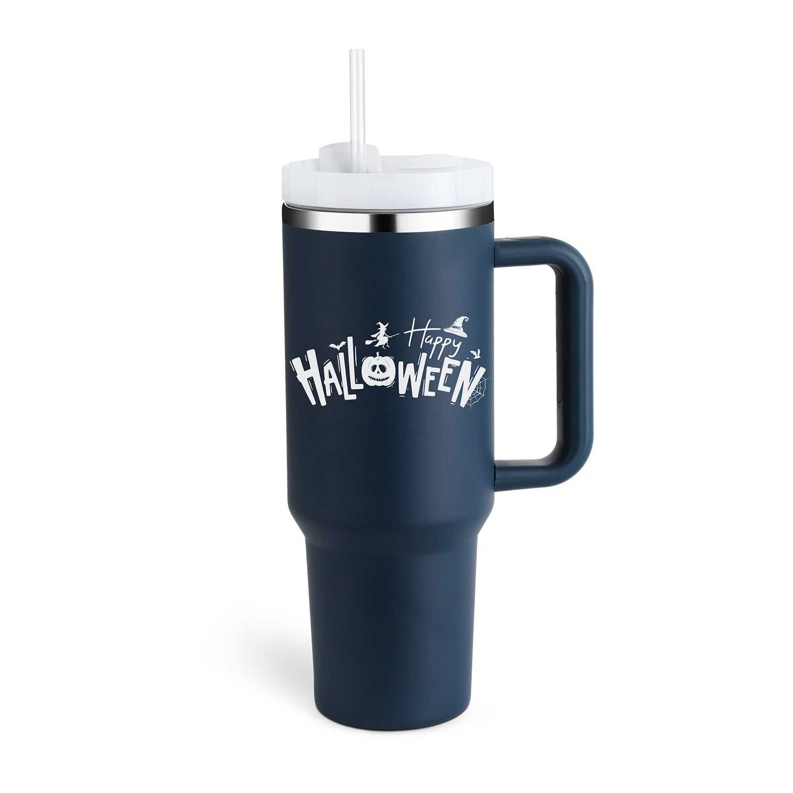 40 Oz Tumbler With Handle - Insulated Stainless Steel Mug