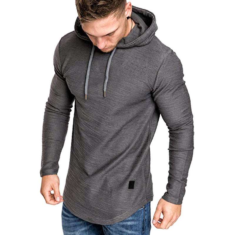 Men Hoodie Sweatshirt - Casual Long Sleeve Slim Gym Tops