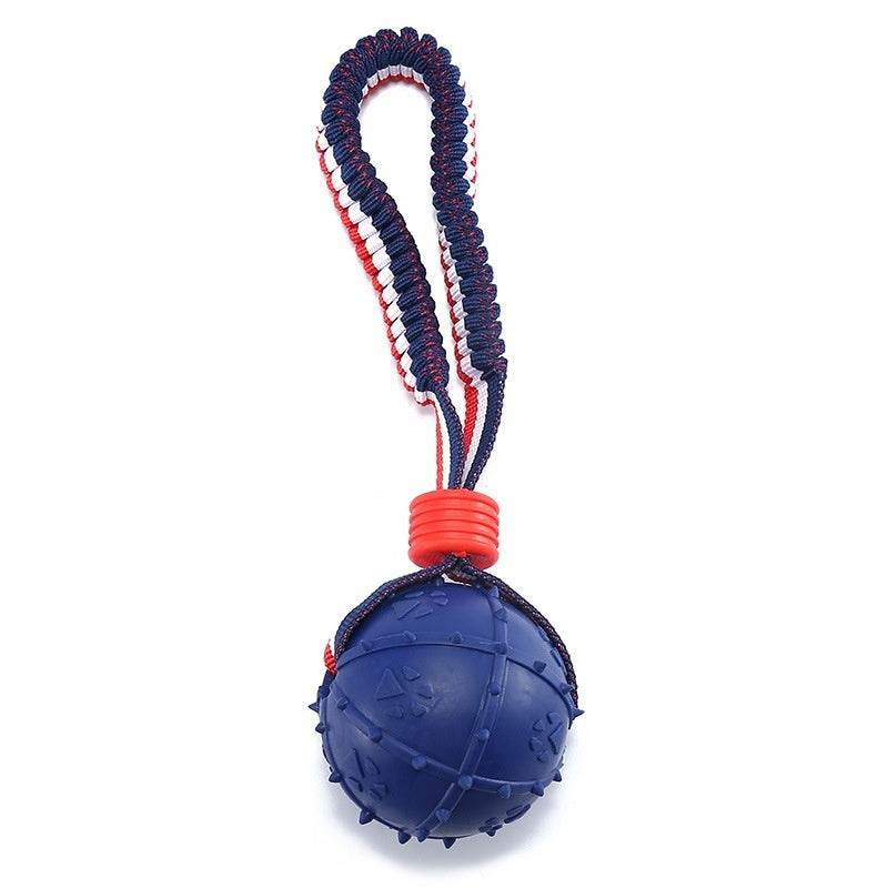 Interactive Dog Toy Ball - Teether with Rope for Dogs