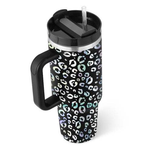 40 Oz Tumbler With Handle - Insulated Stainless Steel Mug
