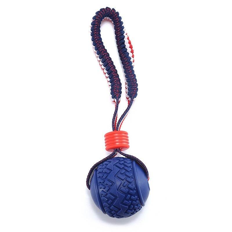 Interactive Dog Toy Ball - Teether with Rope for Dogs