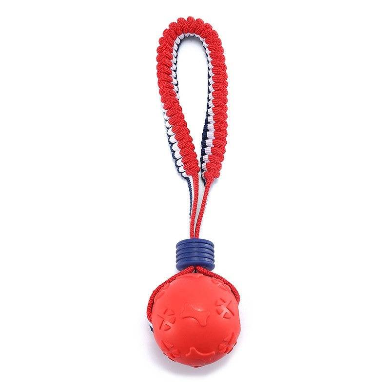 Interactive Dog Toy Ball - Teether with Rope for Dogs
