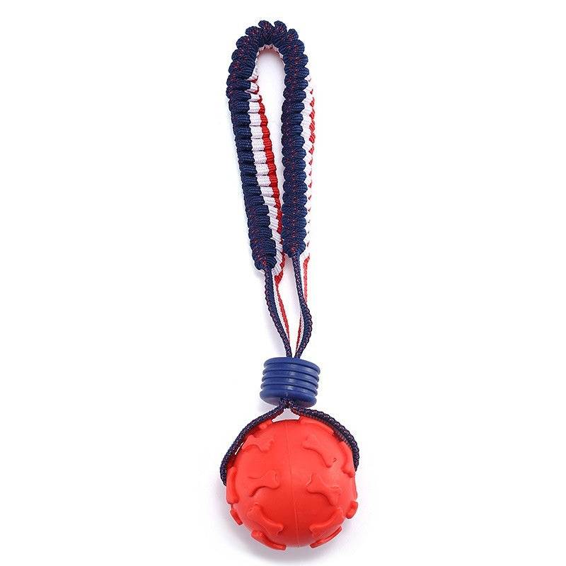 Interactive Dog Toy Ball - Teether with Rope for Dogs