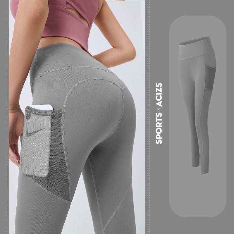 Yoga Pants Women with Pocket for Gym and Fitness - Tummy Control