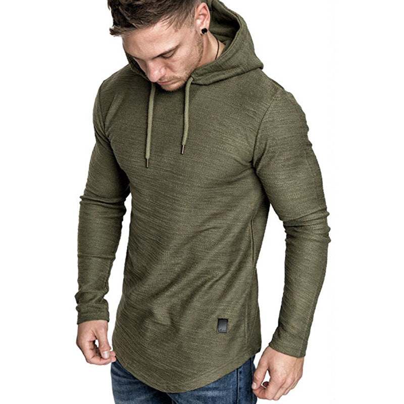 Men Hoodie Sweatshirt - Casual Long Sleeve Slim Gym Tops