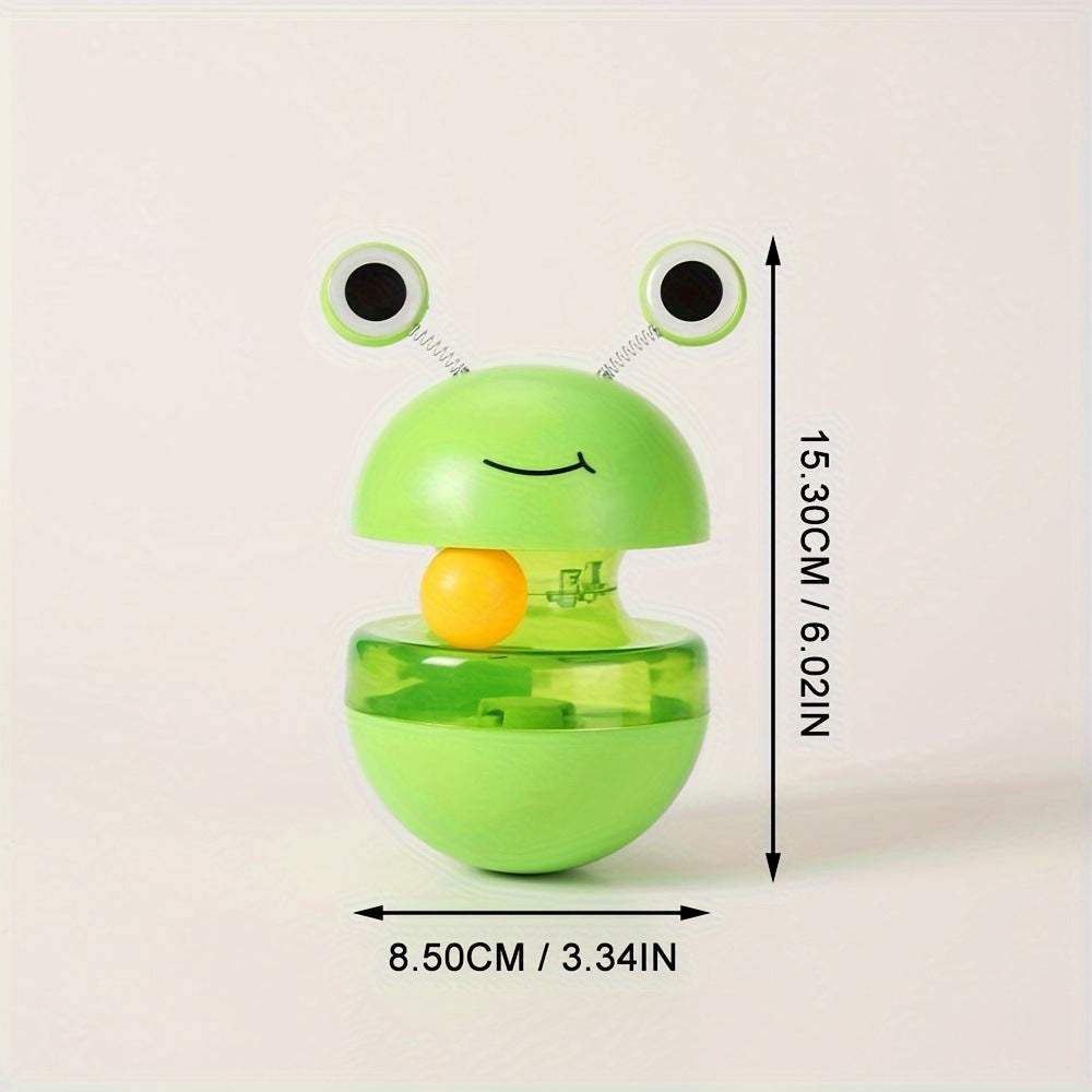 Pets Cat Toy Frog Tumbler Food Ball - Fun Pet Products